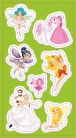 Stickers.  Fairies, Princesses