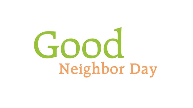 National Good Neighbor Day in the USA